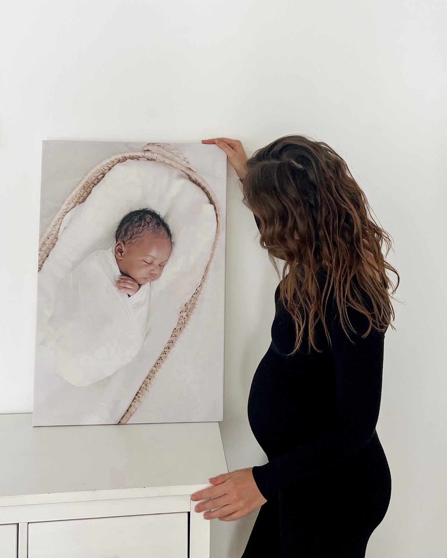 Canvas foto van newborn shoot
